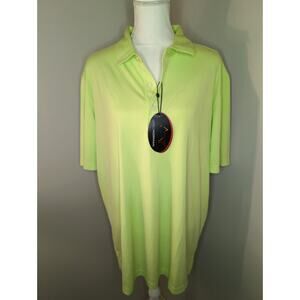 Greg Norman ML75 Polo XL Neon Citrus Green Golf Shirt Play Dry
